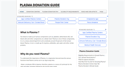 Desktop Screenshot of plasmadonations.org