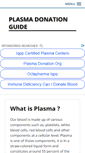 Mobile Screenshot of plasmadonations.org